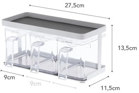 Кутии в комплект 3 бр. за брашно/за насипни храни Tower – YAMAZAKI