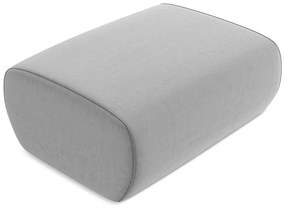 Светлосива кадифена табуретка Kapua – Makamii