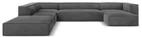 Сив ъглов диван (ляв ъгъл) Madame - Windsor &amp; Co Sofas