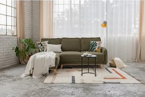 Зелен разтегателен ъглов диван от рипсено кадифе (променлив) Tori – Bonami Selection