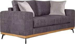 Двуместен диван Dysine-Сиво тъмно