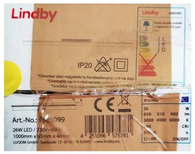 Lindby - LED Димируем плафон IBBE LED/26W/230V Wi-Fi Tuya