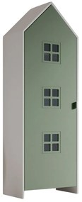 Бял/зелен детски гардероб 58x172x37 cm Casami Bruges – Vipack