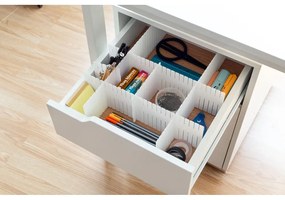 Комплект от 6 бели разделителя за чекмеджета - Compactor