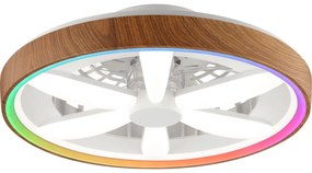 Brilliant - LED RGBW Димируем вентилатор за таван GAIANO LED/24W/230V + д.у.