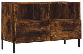 828985 vidaXL ТB шкаф, опушен дъб, 80x36x50 см, инженерно дърво