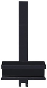 Черен висящ рафт за баня от неръждаема стомана Bribano – Wenko