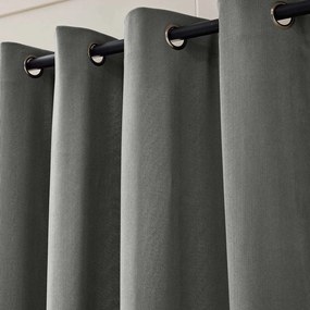 Антрацитно термо перде от рипсено кадифе 140x260 cm Madison – douceur d'intérieur