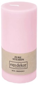 Розова приятелска свещ, време на горене 50 ч. Eco - Eco candles by Ego dekor