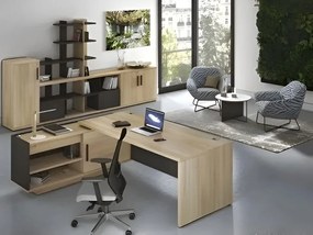 Ъглово бюро Marbrand-Left-Fusiko-Mavro-Дължина:200cm