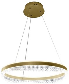 LED Пендел LED/52W/230V Ø 60 см златист