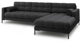 Тъмносив ъглов диван (десен ъгъл) Bali – Cosmopolitan Design