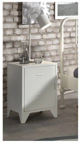 Бяло метално нощно шкафче Bronxx - Vipack