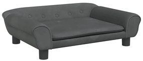 3196402 vidaXL Детски диван, Тъмносив, 70x45x26 см, кадифе