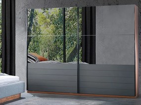гардероб с плъзгащи врати ZETT2MDF 200 сиво