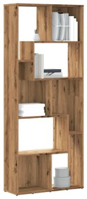 856015 vidaXL Библиотека, дъб артизан, 67x24x161 см, инженерно дърво