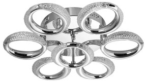 LED Плафониера 7xLED/14W/230V 3000-5000K Ø 50 см лъскав хром