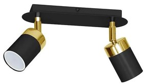 Точково осветително тяло JOKER 2xGU10/25W/230V черно/златно