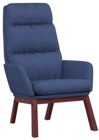 341163 vidaXL Релакс стол, син, текстил