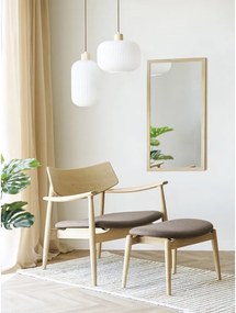 Бяло висящо осветително тяло със стъклен абажур ø 20 cm Argalo – House Nordic