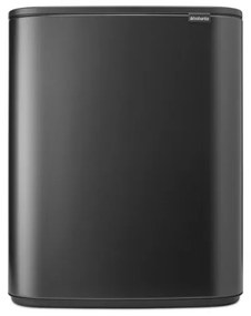 Кош за боклук Brabantia Bo Touch 1008858, 60 л, Плавно и безшумно отваряне, Голям отвор, Сив