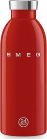 Термо бутилка SMEG Clima 50's Style WBF01RD, 500 мл, Херметично затваряне, Двустенна, Неръждаема стомана 18/8, Червен