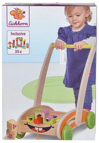 Eichhorn - Дървена количка с блокчета 36 части