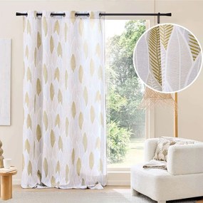 Бежово/ златисто перде 140x280 cm Kim – douceur d'intérieur