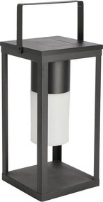 Черен LED фенер със соларен панел/с USB (височина 38 cm) Solar – Bizzotto