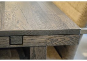 Тъмнокафява дъбова маса за хранене , 170 x 95 cm Brooklyn - Rowico