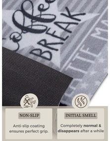 Сив килим 50x150 cm Its Time for Espresso - Hanse Home