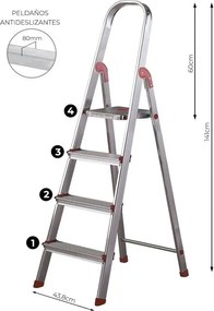 Метална стълба 141 cm Unica – Rolser