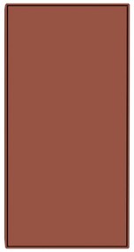 Висящ шкаф в цвят тухла 46x91 cm Edge by Hammel - Hammel Furniture