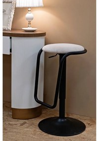 Бял/черен тапициран бар стол с регулируема височина (височина на седалката 61 cm) Destiny – Mauro Ferretti