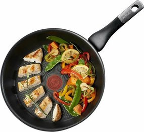 Втора ръка: Тиган Tefal G2550572, 26 см, Thermo-Spot, Незалепващо титаниево покритие X6, Индукция, Черен