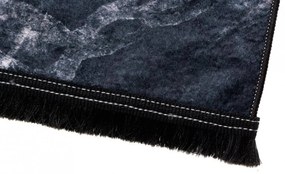 Тъмно модерен килим с нехлъзгащо се покритие и абстрактна шарка Ширина: 80 см | Дължина: 150 см