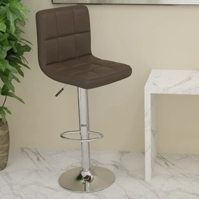 334222 vidaXL Бар табуретка, кафява, изкуствена кожа