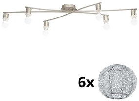 Eglo - LED Плафониера MY CHOICE 6xE14/4W/230V хром