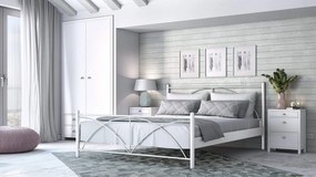 Легло Paolo-140 x 200-White-С крак