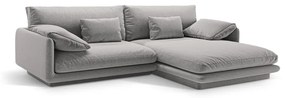 Светлосив ъглов диван (десен ъгъл) Torino – Micadoni Home