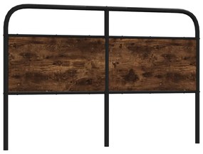 4100244 vidaXL Резервна табла за легло, опушен дъб, 160 см, стомана и инженерно дърво