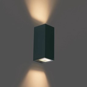 Модерна стенна лампа тъмнозелена 2 светлини GU10 70mm IP54 - Baleno