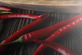 Картина на платно – Дъска с люти чушки