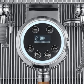 Еспресо машина Caso Design EspressoGourmet Advanced, 3000W, 19 bar, 2 л, ULKA, PID, Манометър, Полупрофесионална, Инокс