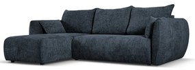 Тъмносин ъглов диван (ляв ъгъл) Matera - Cosmopolitan Design