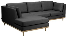 Тъмно сив ъглов диван , ляв ъгъл Larsen - Max Winzer