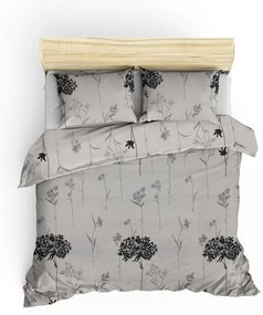 Комплект от сиво ватирано шалте за двойно легло и 2 калъфки за възглавници Efil - Mijolnir