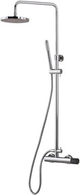 Душ батерия с глава и колона Oso-хром