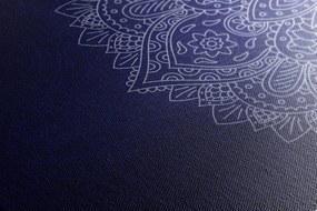 Картина на платно – Тъмносин орнамент