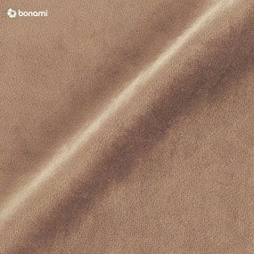 Жълта охра боксспринг легло 140x200 cm с място за съхранение Flip – Ropez